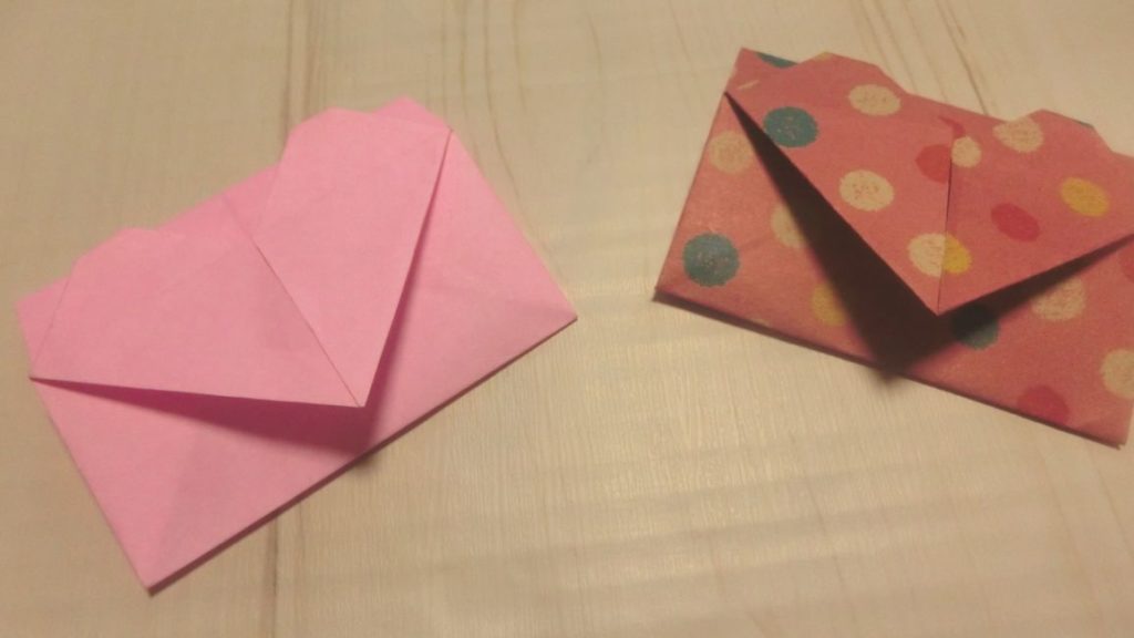 折り紙☆ハート付きの手紙の折り方！簡単、かわいい、女の子にオススメ ちょちょいの工作部屋