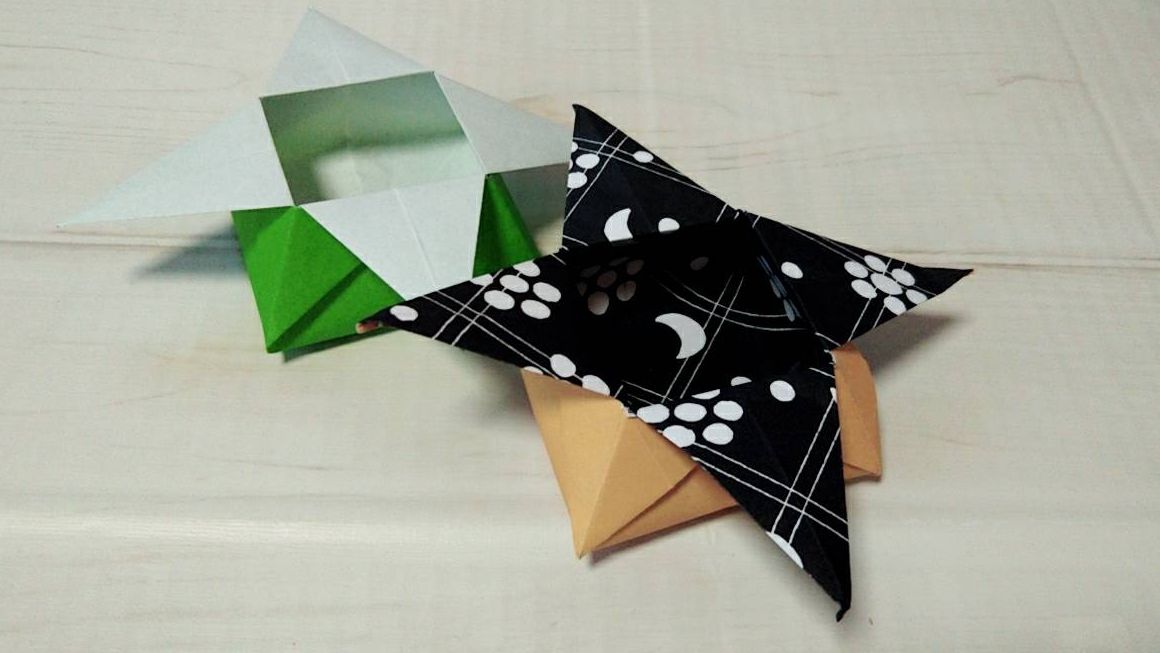 折り紙 節分に使える飾り箱の折り方 豆入れにして豆食べようよ