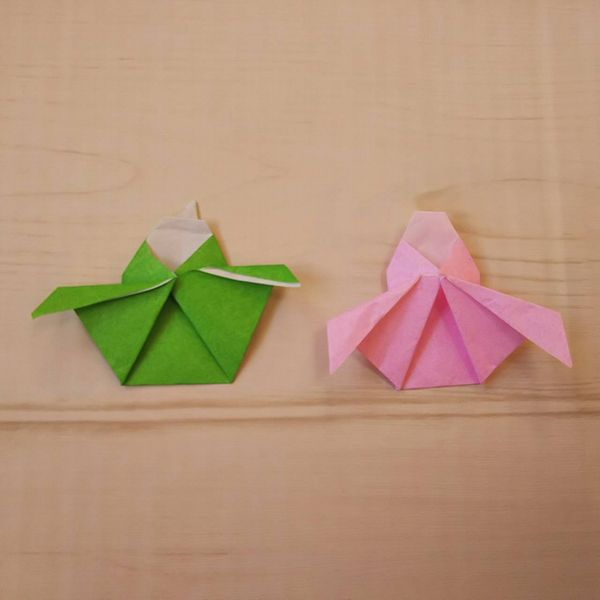 お雛様の折り紙 簡単な折り方で可愛くできて５歳の子どもにおすすめ
