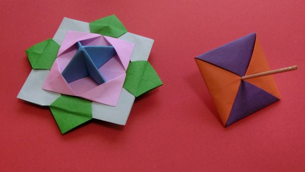 折り紙 こま 4枚 折り方